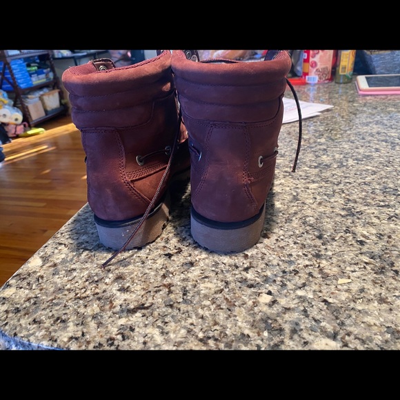 Burgundy Mens Timberland Boots (Size 9) main image 7
